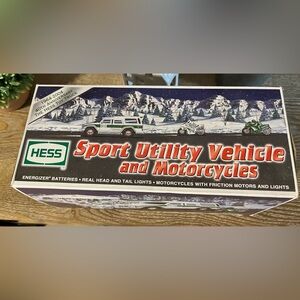 2004 Hess Sport Utility Vehicle & Motorcycles toy set, 40th-anniversary edition